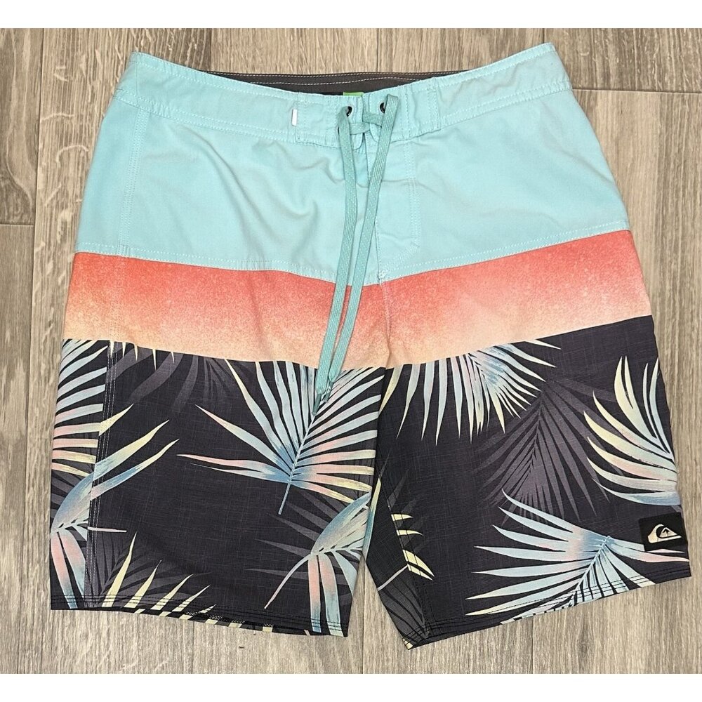 Quiksilver Men's Standard Surfsilk Stretch 20" Boardshort Swim Trunk Blue Sz 30